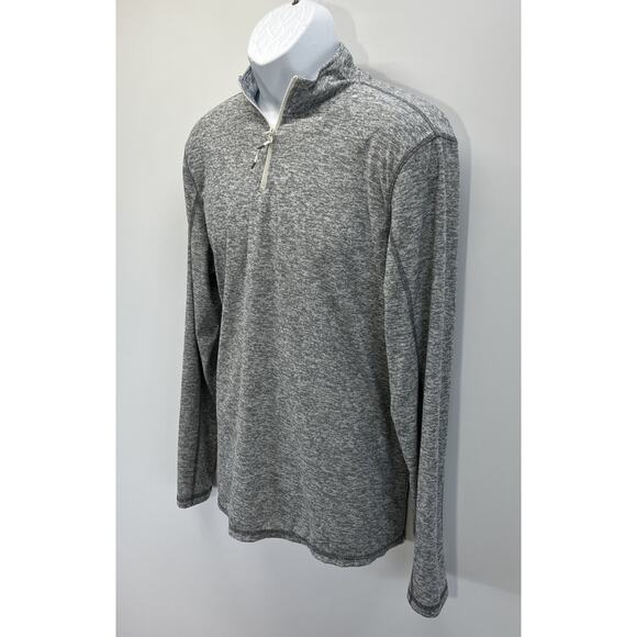 Tallwoods Shirt Mens L 1/4 Zip Long Sleeve Premium Lifestyle Lightweight - Picture 3 of 8